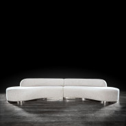 Luca Sectional in Beige stunning design By Roberto Grassie 01-641BE