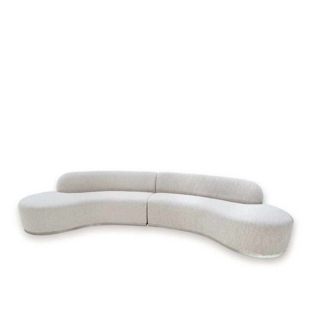 Luca Sectional in Beige stunning design By Roberto Grassie 01-641BE