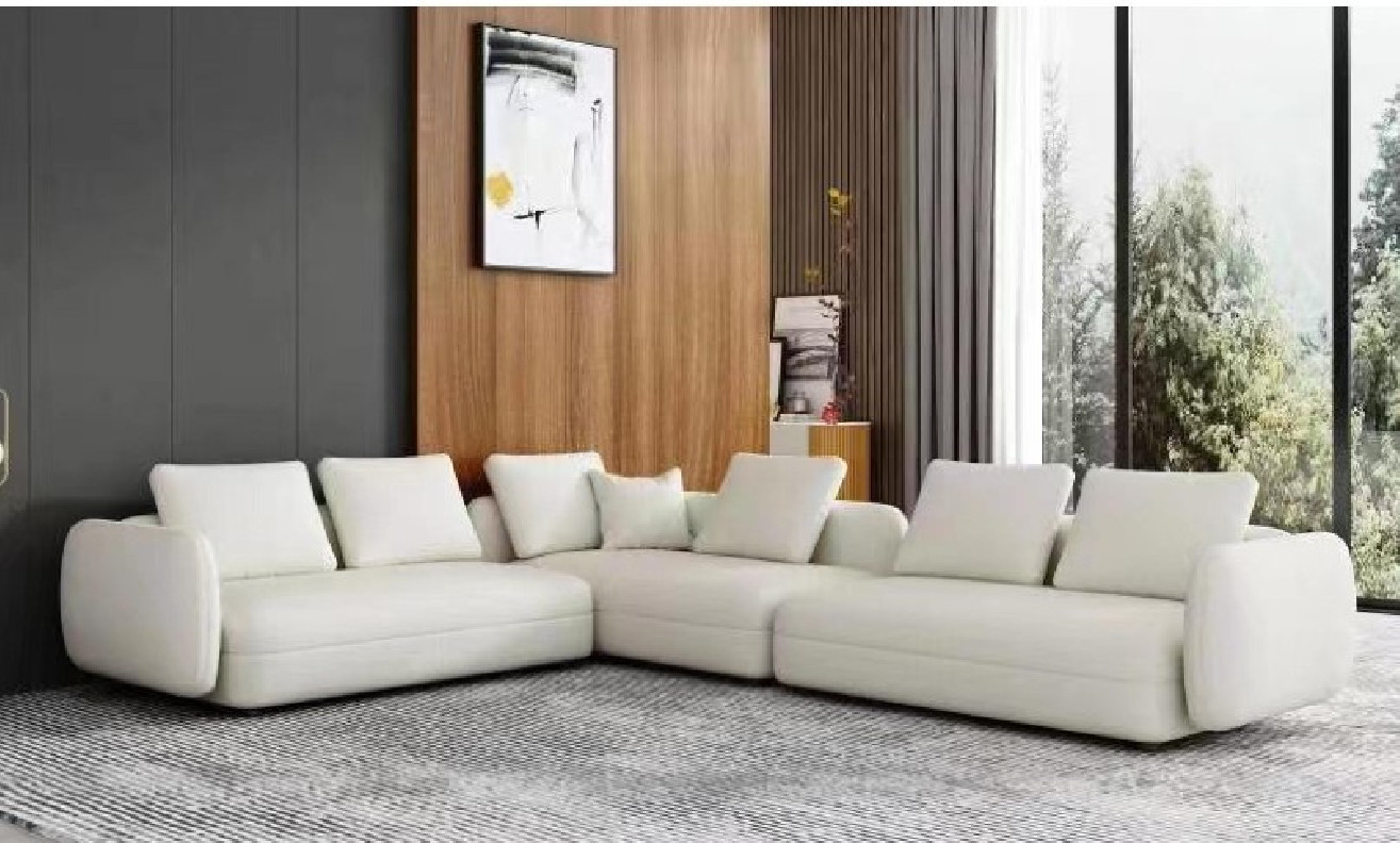 Antonio Sectional | White  stunning design By Roberto Grassie.  01-ANTONIO-RAF-WH101
