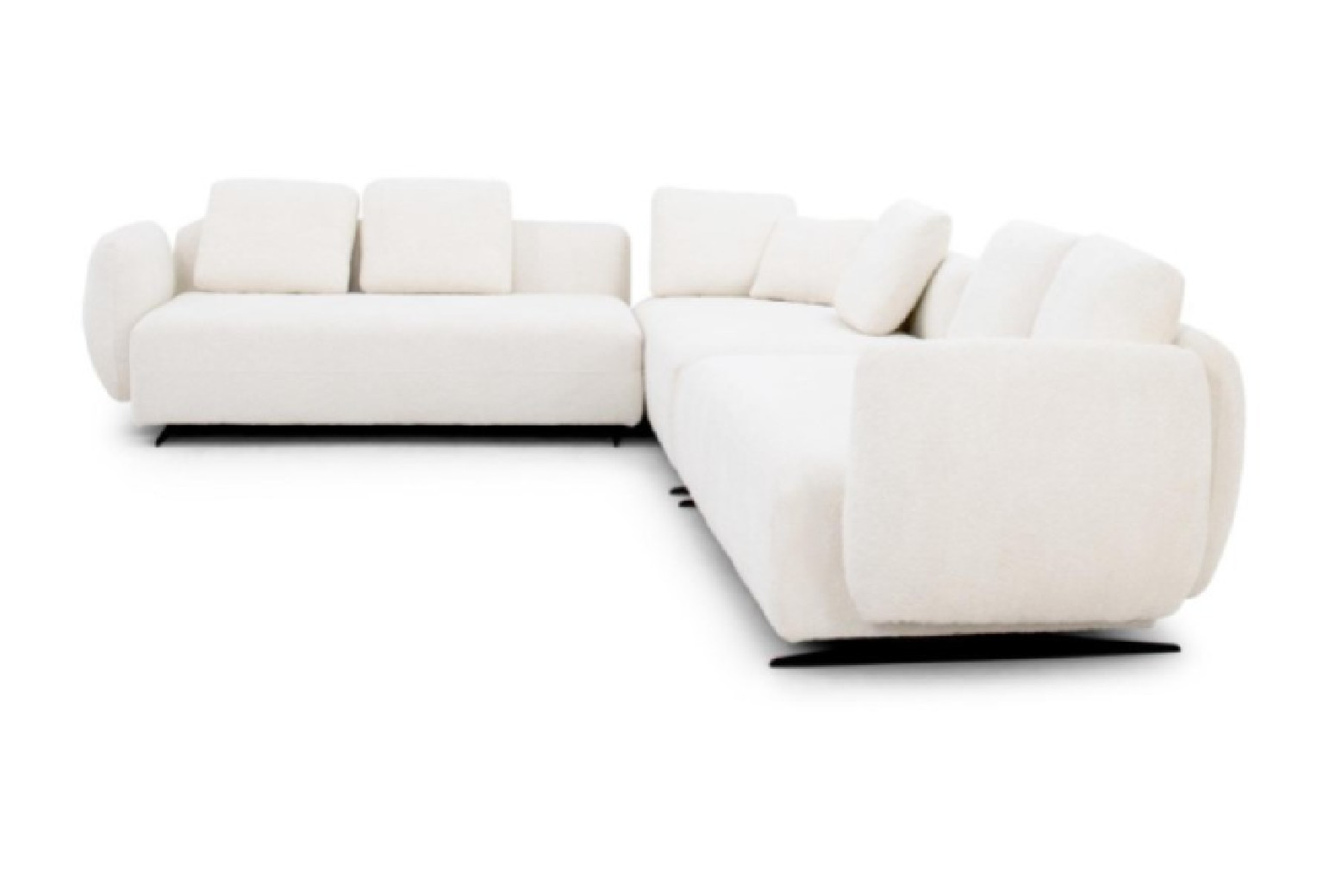 Antonio Sectional | White  stunning design By Roberto Grassie.  01-ANTONIO-RAF-WH101