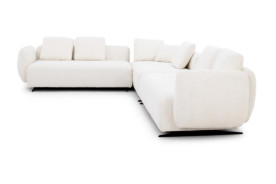 Antonio Sectional | White  stunning design By Roberto Grassie.  01-ANTONIO-RAF-WH101