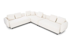 Antonio Sectional | White  stunning design By Roberto Grassie.  01-ANTONIO-RAF-WH101
