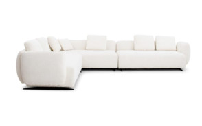 Antonio Sectional | White  stunning design By Roberto Grassie.  01-ANTONIO-RAF-WH101