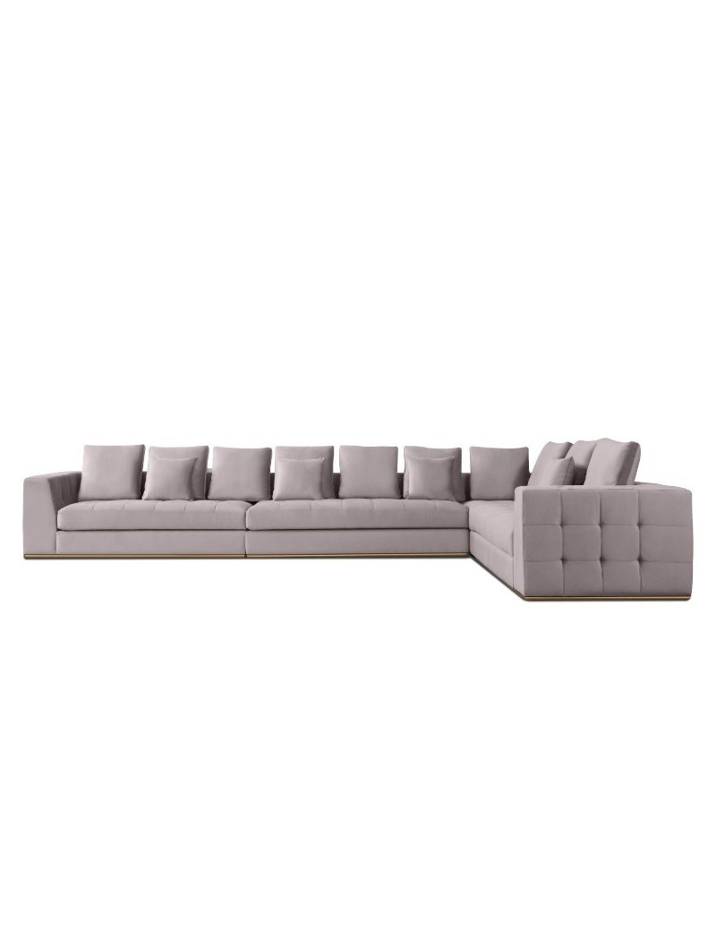 Mino Ash Gray Sectional stunning design By Roberto Grassie. 01-MINO-ASH-SEC