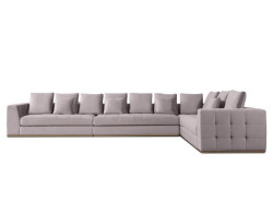 Mino Ash Gray Sectional stunning design By Roberto Grassie. 01-MINO-ASH-SEC