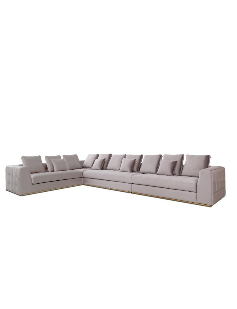 Mino Ash Gray Sectional stunning design By Roberto Grassie. 01-MINO-ASH-SEC