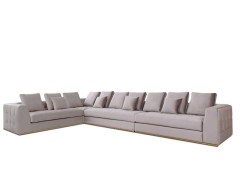 Mino Ash Gray Sectional stunning design By Roberto Grassie. 01-MINO-ASH-SEC