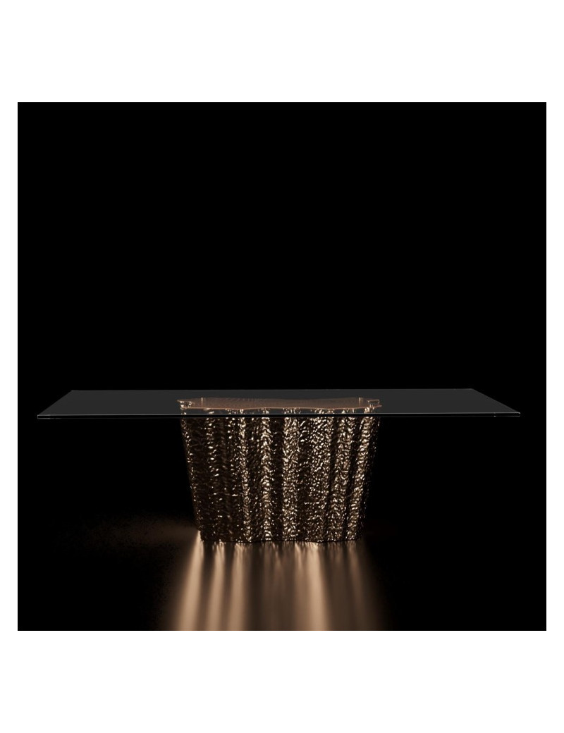 Glacier Luxury Dining Table | Rose Gold By Roberto Grassie 04-227RGSS