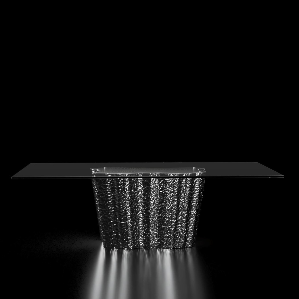 Glacier Luxury Dining Table | Silver By Roberto Grassie. 04-227SS