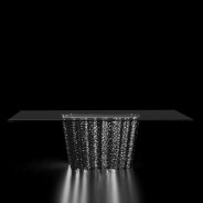 Glacier Luxury Dining Table | Silver By Roberto Grassie. 04-227SS