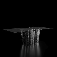 Glacier Luxury Dining Table | Silver By Roberto Grassie. 04-227SS