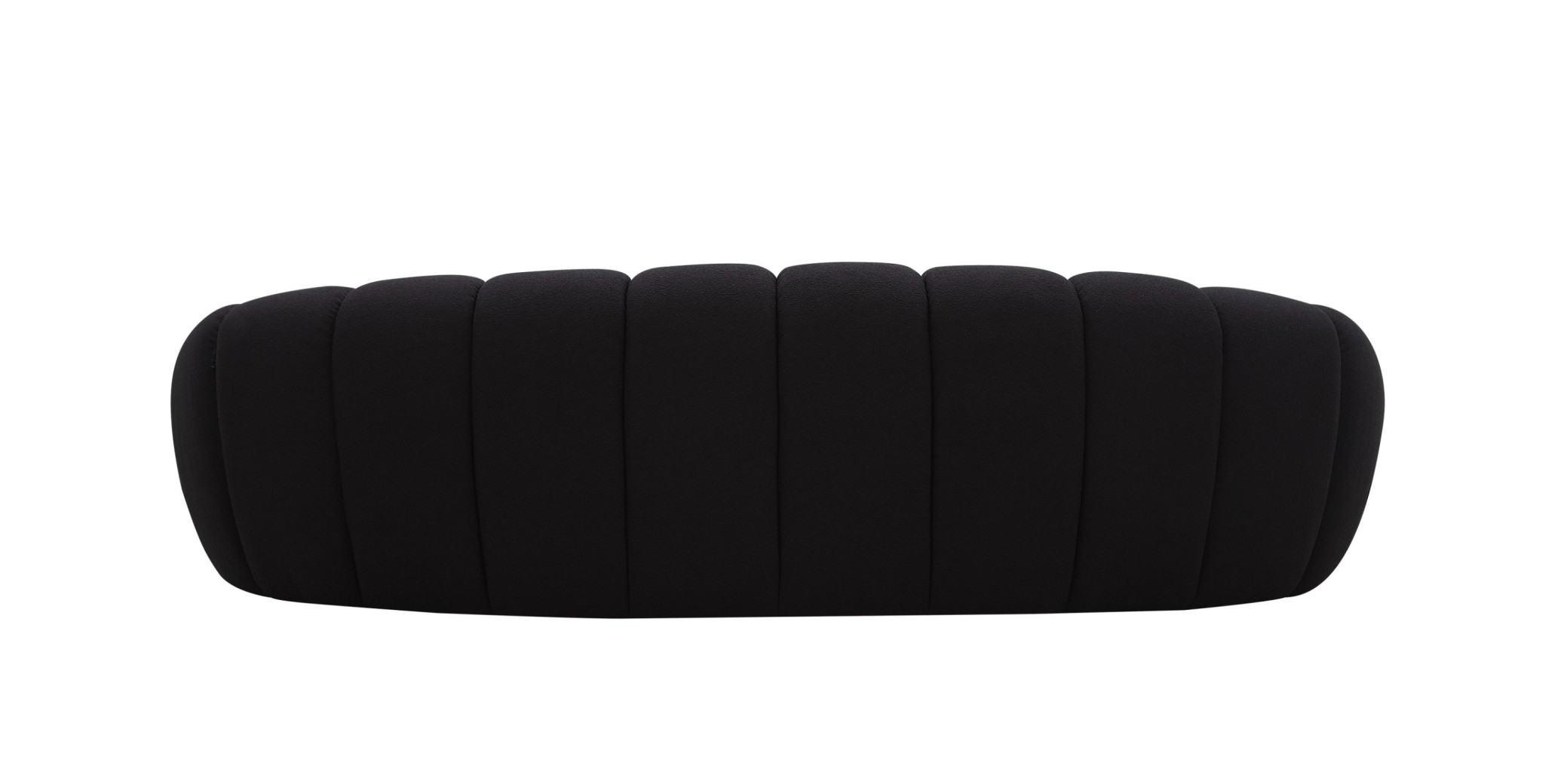 82162 Divani Casa Yolonda - Modern Curved Black Fabric Sofa Set by VIG Furniture