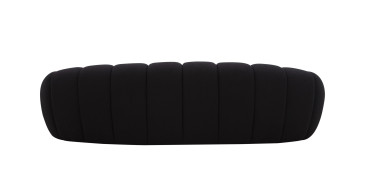 82162 Divani Casa Yolonda - Modern Curved Black Fabric Sofa Set by VIG Furniture