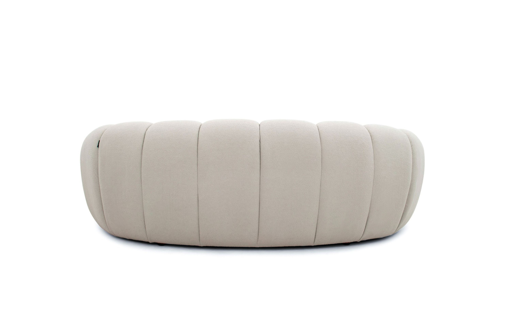 81303 Divani Casa Yolonda - Modern Curved Beige Fabric Sofa Set