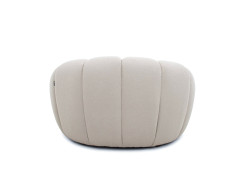 81303 Divani Casa Yolonda - Modern Curved Beige Fabric Sofa Set