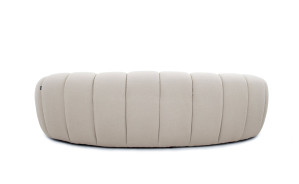 81303 Divani Casa Yolonda - Modern Curved Beige Fabric Sofa Set