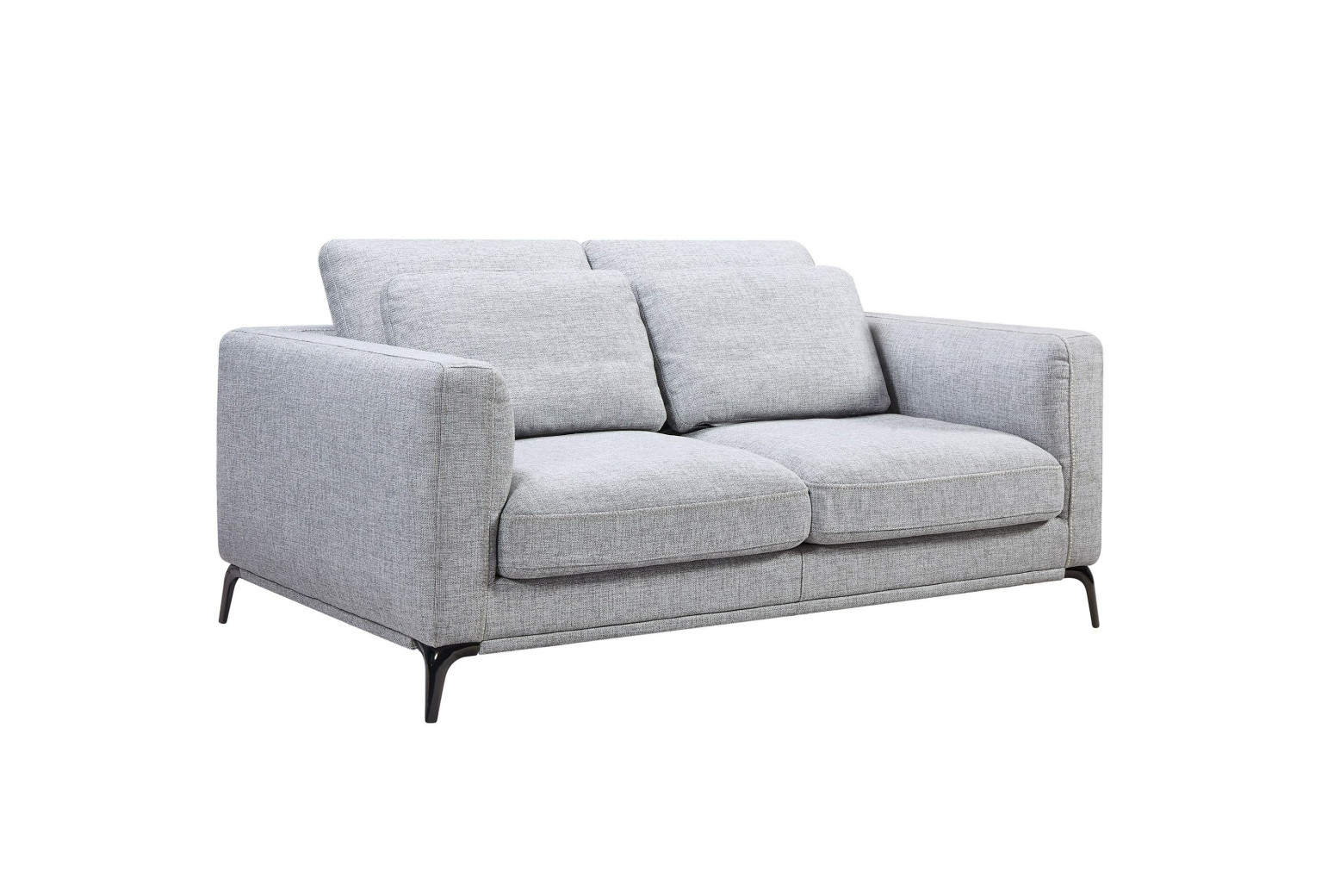 80433 Divani Casa Beaman - Modern Grey Fabric Sofa Set by VIG Furniture