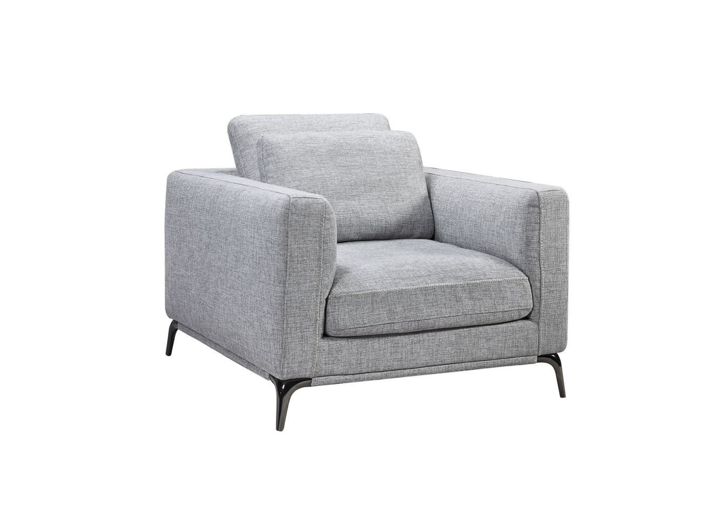 80433 Divani Casa Beaman - Modern Grey Fabric Sofa Set by VIG Furniture