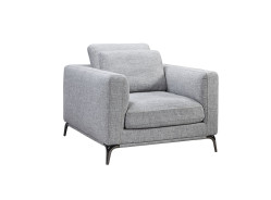 80433 Divani Casa Beaman - Modern Grey Fabric Sofa Set by VIG Furniture