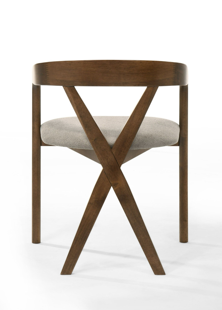 82161 Modrest Nancy + Weiss - Mid-Century Modern Marble + Walnut Dining Table Set By VIG Furniture