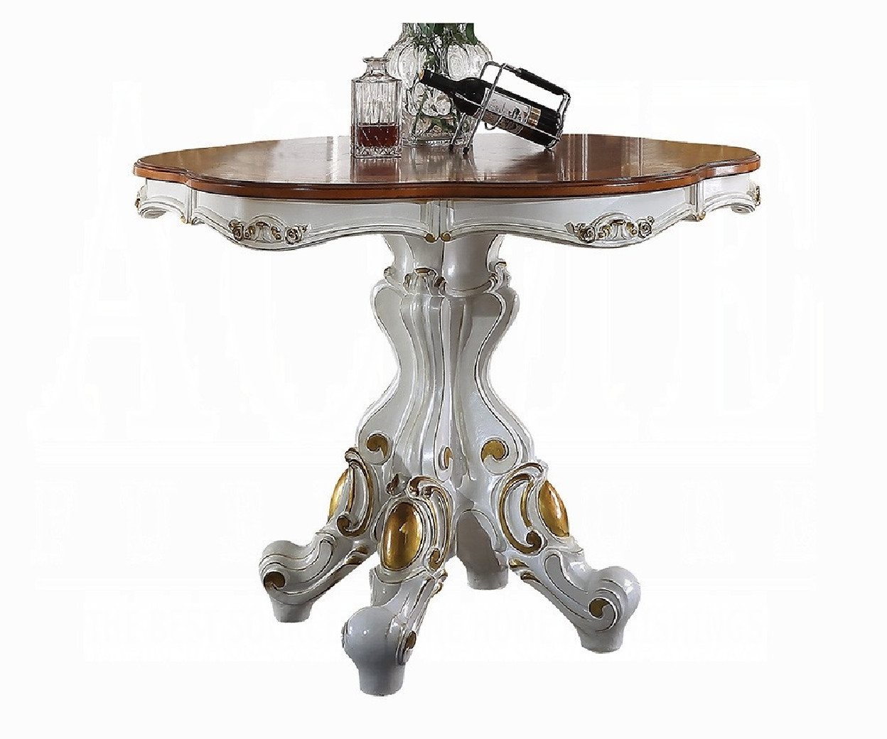 78210 Counter Dining Set Butterscotch Picardy Collection by Acme Furniture