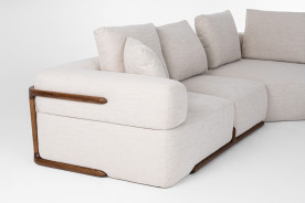 81582 Divani Casa Simone - Modern Off-White Fabric Sectional Sofa by VIG Furniture