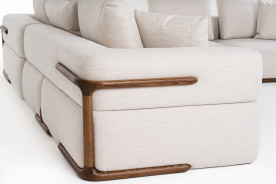 81582 Divani Casa Simone - Modern Off-White Fabric Sectional Sofa by VIG Furniture
