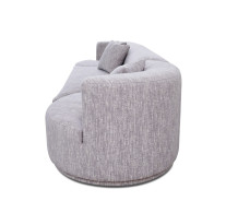 81964 Divani Casa Beau - Modern Light Grey Fabric Sectional Sofa With 2 Swirling Chair by VIG Furniture