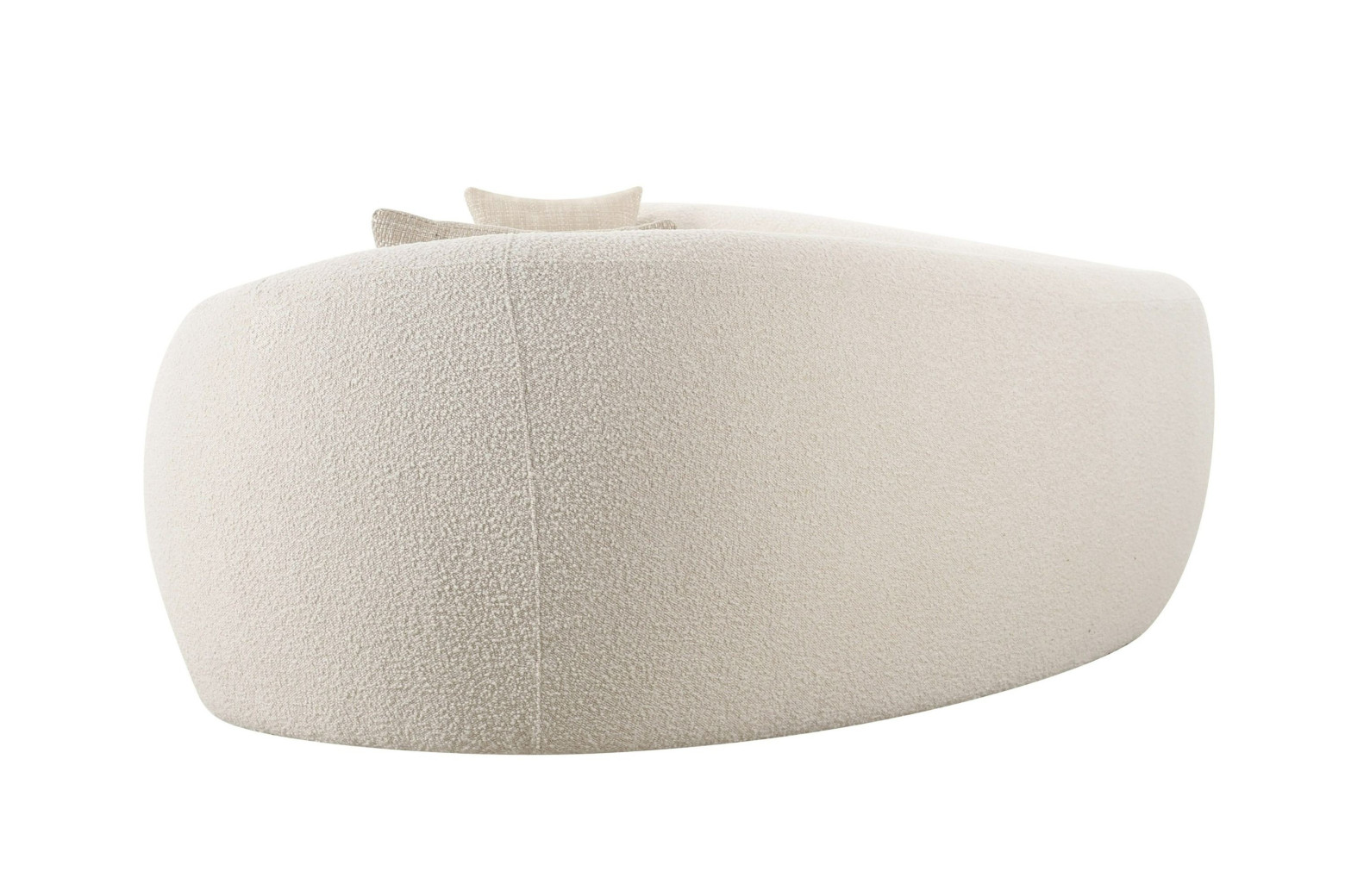 81827 Modrest - Kilmer Modern Off-White Curved Fabric Sectional Sofa by VIG Furniture