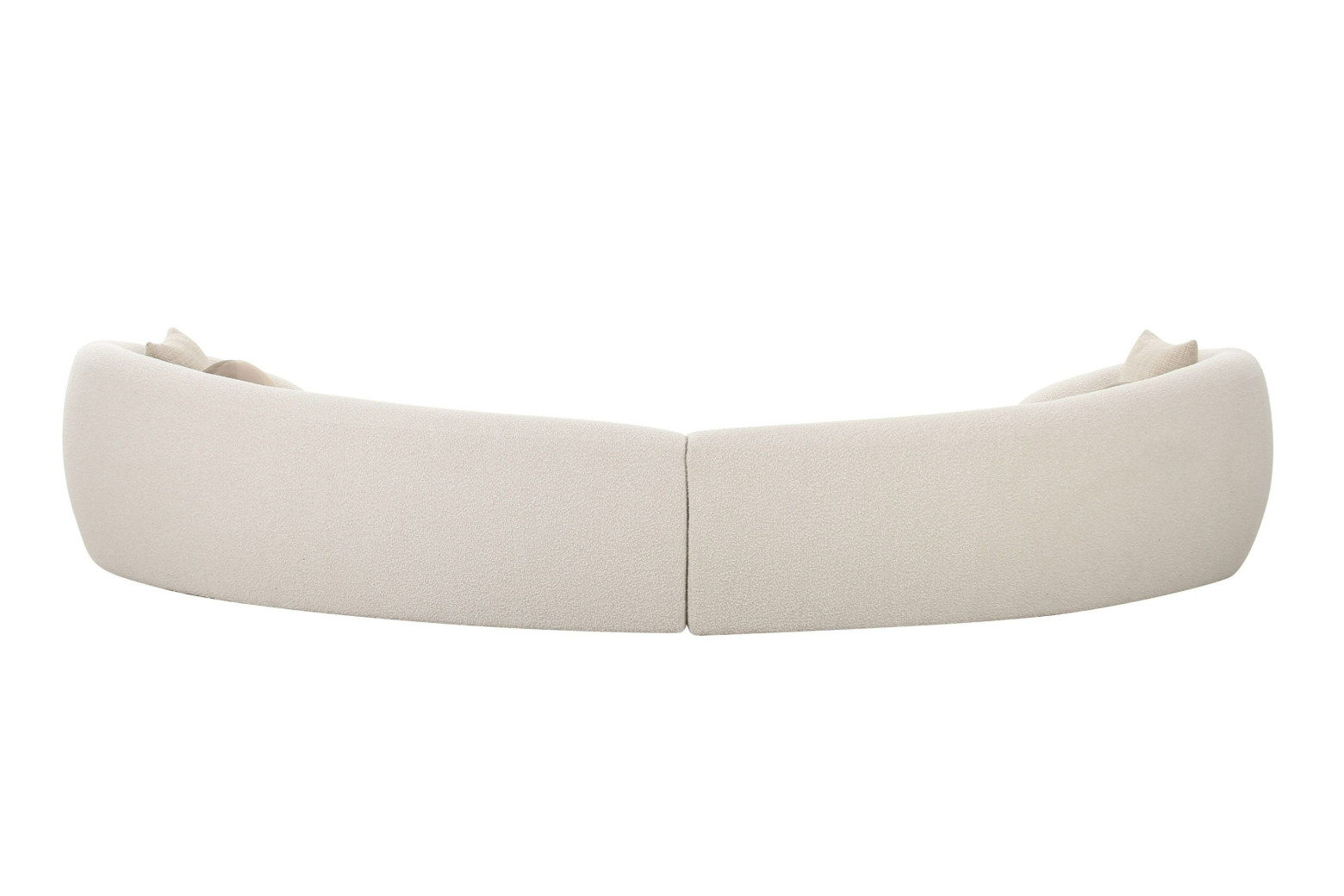 81827 Modrest - Kilmer Modern Off-White Curved Fabric Sectional Sofa by VIG Furniture