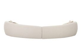 81827 Modrest - Kilmer Modern Off-White Curved Fabric Sectional Sofa by VIG Furniture