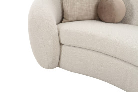 81827 Modrest - Kilmer Modern Off-White Curved Fabric Sectional Sofa by VIG Furniture