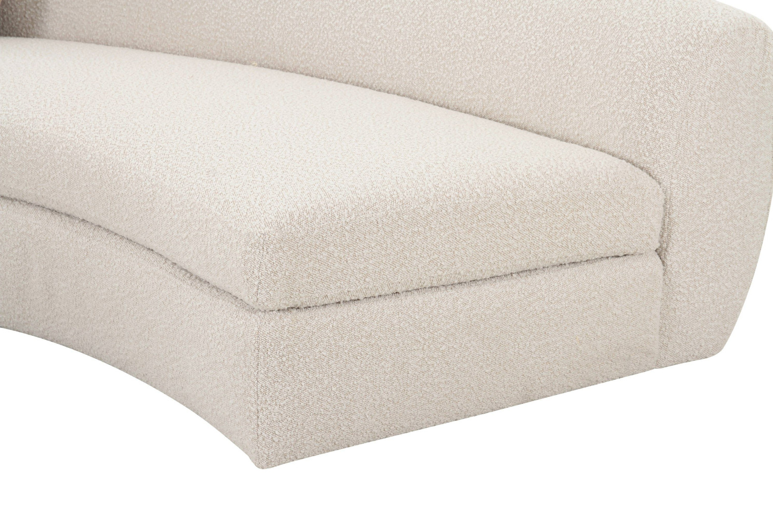 81827 Modrest - Kilmer Modern Off-White Curved Fabric Sectional Sofa by VIG Furniture