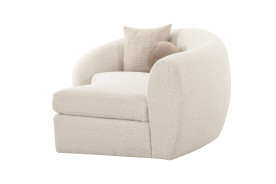 81827 Modrest - Kilmer Modern Off-White Curved Fabric Sectional Sofa by VIG Furniture