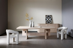 81892 Modrest Mineloa - Modern Natural White Oak Dining Table By VIG Furniture