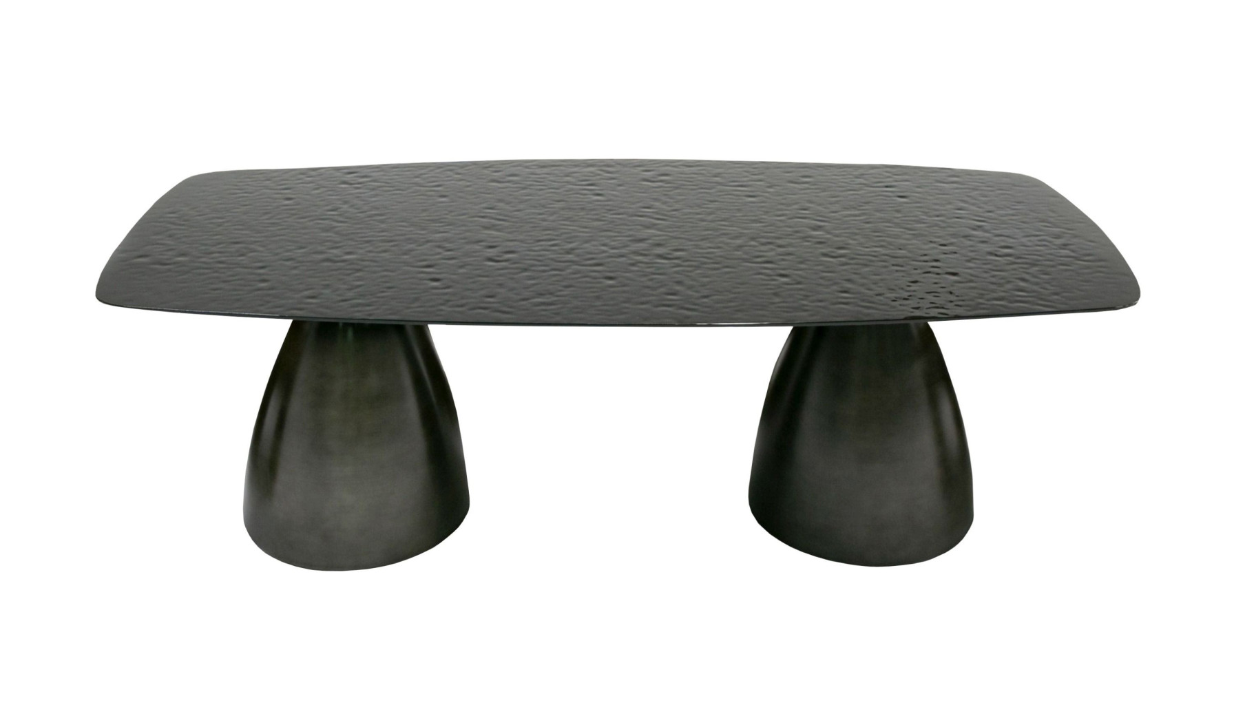 81967 Modrest Calexico - Contemporary Black Wave Glass Wide Rectangular Dining Table by VIG Furniture