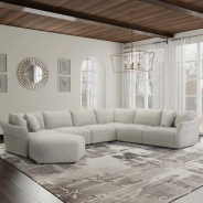 SPLA-PACK6A-CNCB Playful - Canes Cobblestone 6Pc Stationary Sectional By Parker House