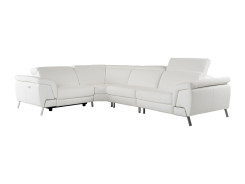 81728 Lamod Italia Wonder - Italian Modern White Leather Sectional Sofa with Recliners By VIG Furniture