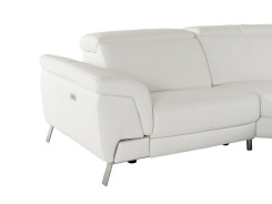 81728 Lamod Italia Wonder - Italian Modern White Leather Sectional Sofa with Recliners By VIG Furniture