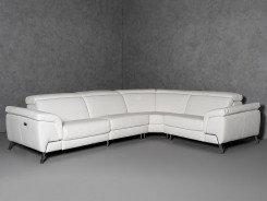 81728 Lamod Italia Wonder - Italian Modern White Leather Sectional Sofa with Recliners By VIG Furniture