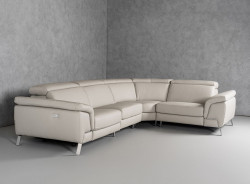 81731 Lamod Italia Wonder - Italian Modern Grey Leather Sectional Sofa with Recliners by VIG Furniture