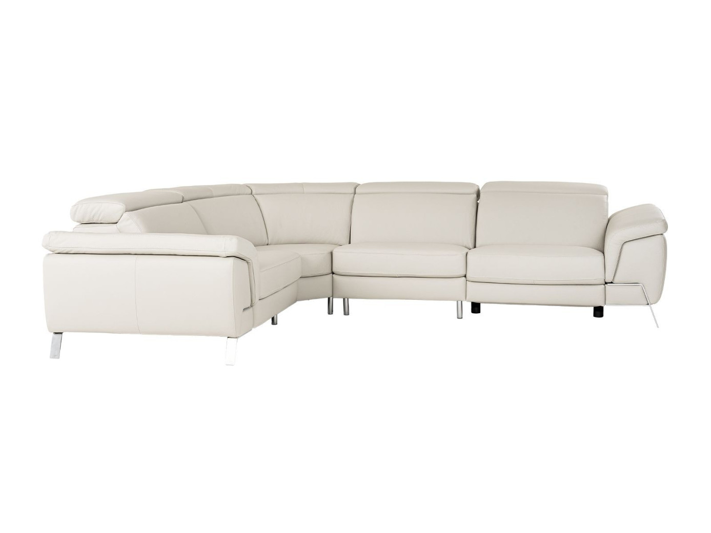 81731 Lamod Italia Wonder - Italian Modern Grey Leather Sectional Sofa with Recliners by VIG Furniture
