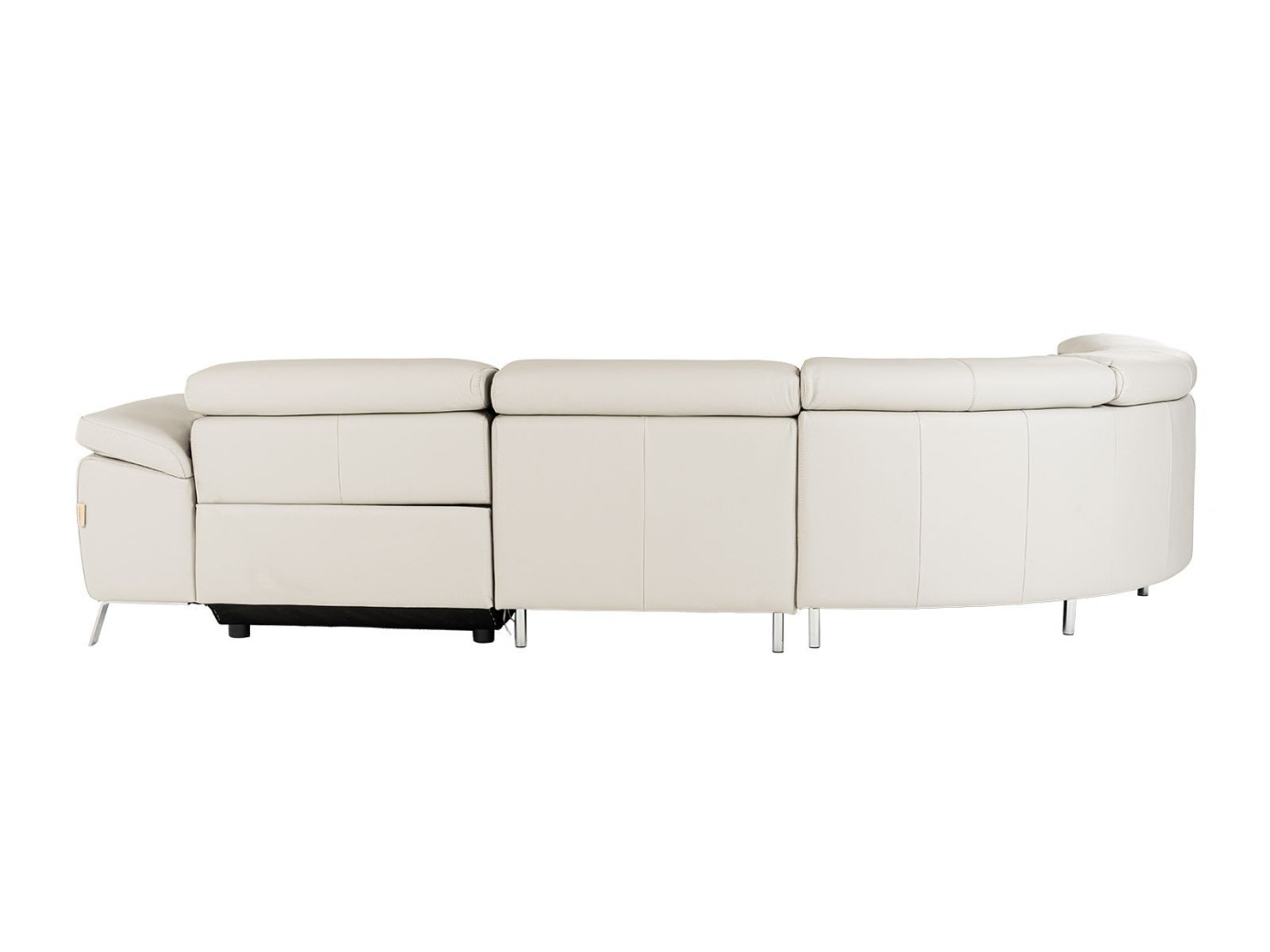81731 Lamod Italia Wonder - Italian Modern Grey Leather Sectional Sofa with Recliners by VIG Furniture