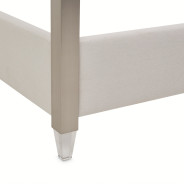 Eastern King Canopy Channel-Tufted Bed (4 pc) Penthouse Collection By Michael Amini
