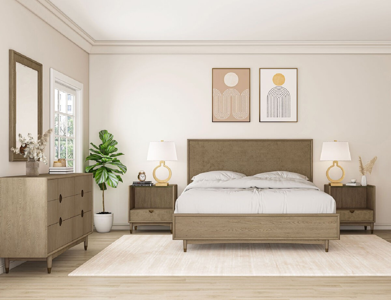 313135-2803 Finn Queen Upholstered Shelter Bed By A.R.T Furniture Collections