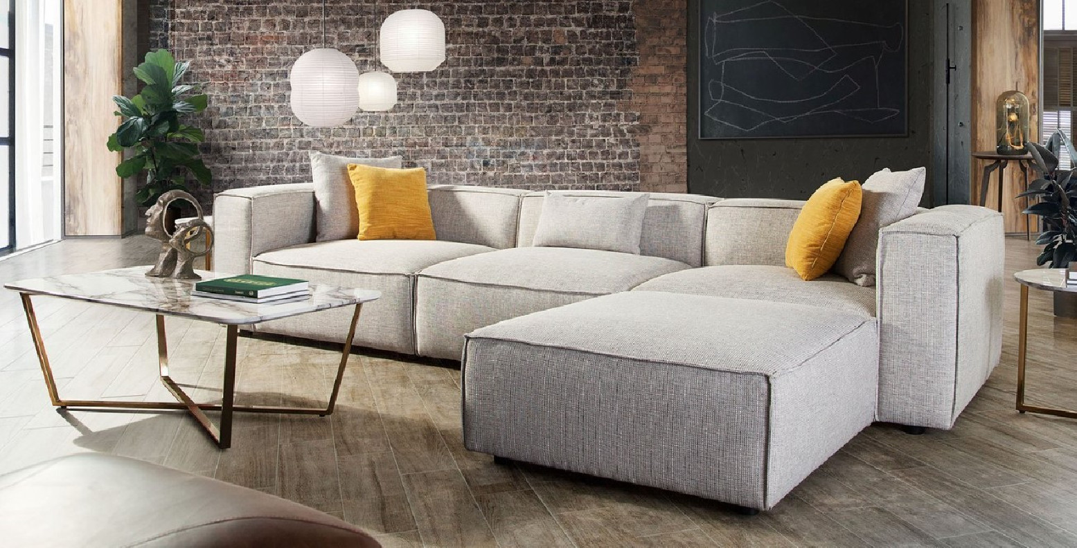 Vice Collection 4PC Contemporay and modern Sectional by Diamond Sofa