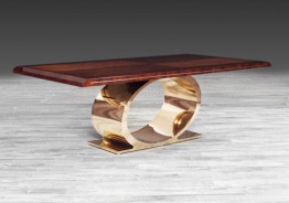 Onyx Luxury & Modern Dining Table | Rose Gold by Roberto Grassie