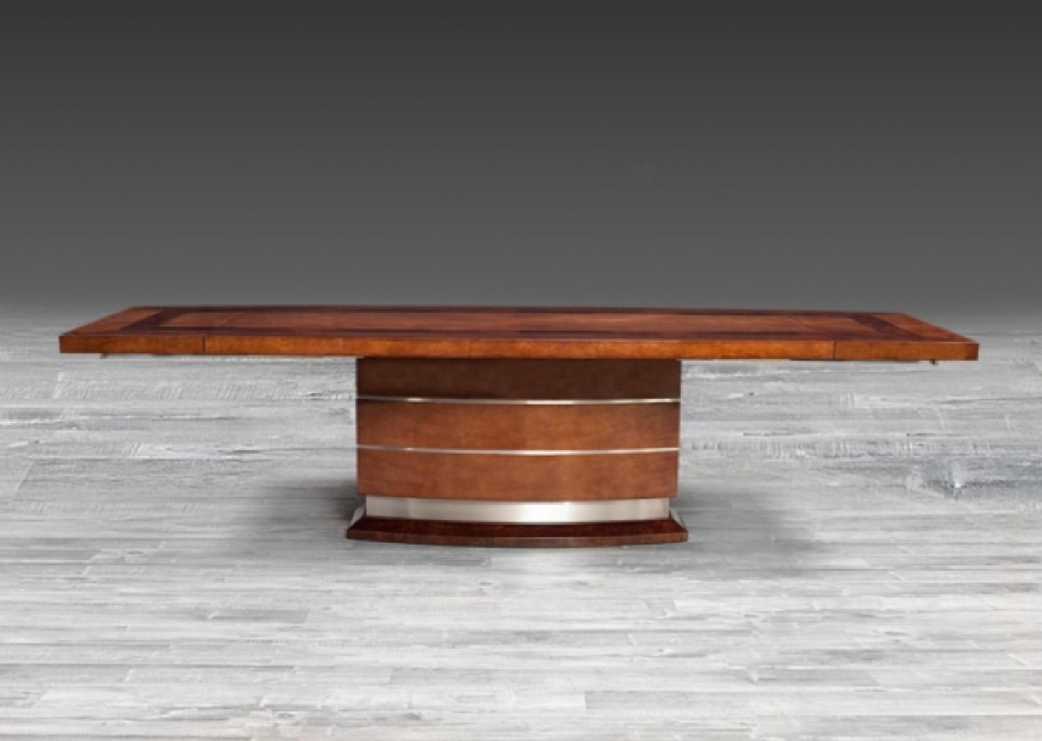 Talia Luxury & Modern Dining Table in Brown Maple High Gloss Lacquer by Roberto Grassie