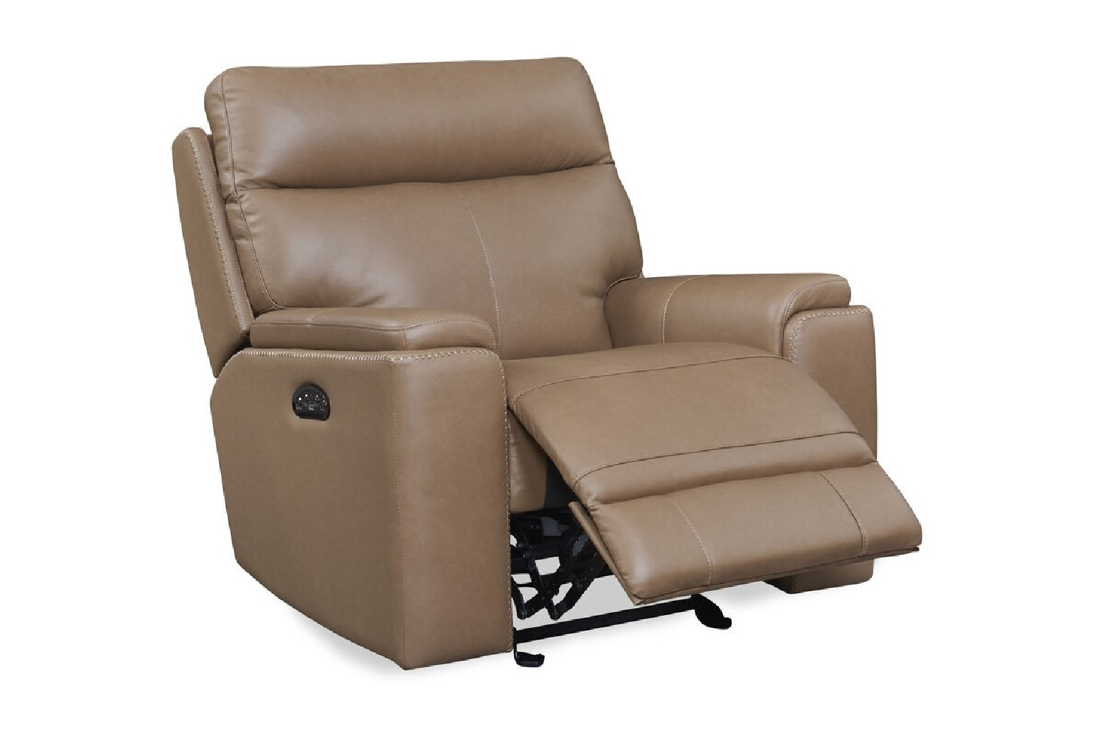 EH310 Cambria Bryant Sofa & Loveseat Tuscan Tan Leather dual power collection by Italia USA