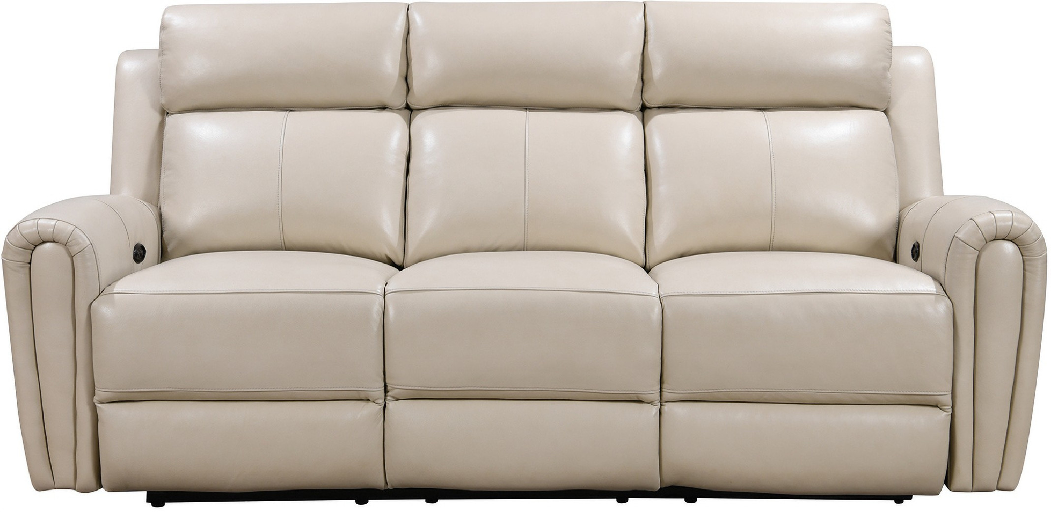 E3215 Royce Jonathan Cream Power Reclining Sofas by Leather Italia USA
